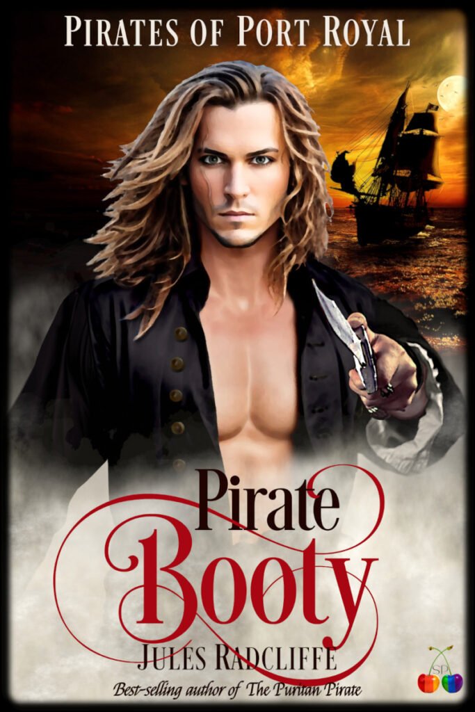 Cover of queer historical romance novel Pirate Booty by Jules Racliffe