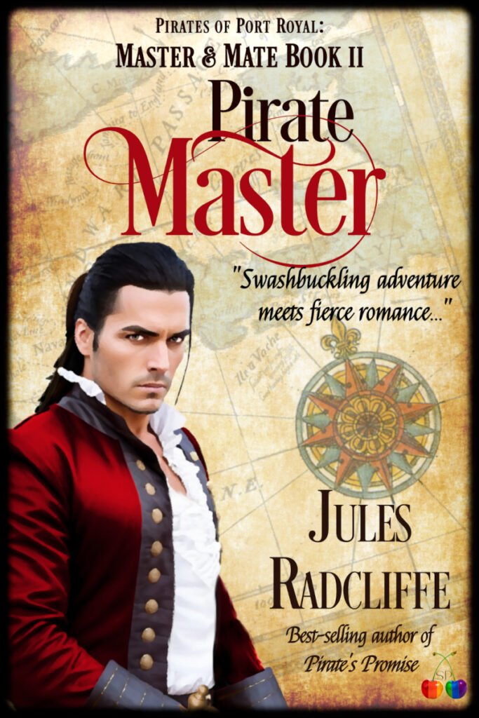 Cover of queer historical romance novel Pirate Master by Jules Racliffe